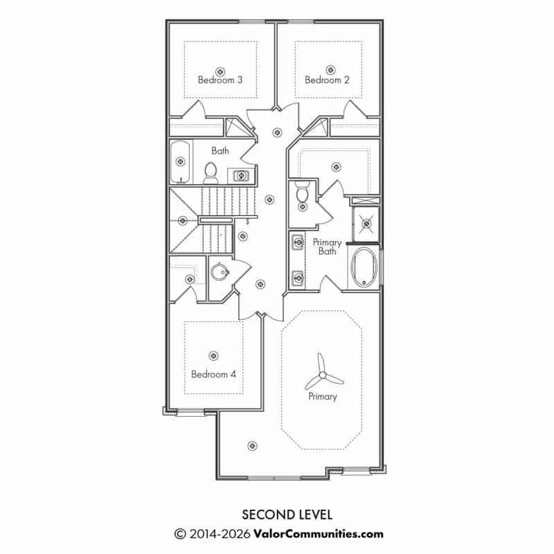 Sweetwater Townhome Floorplan Details - Valor Communities New Homes for ...